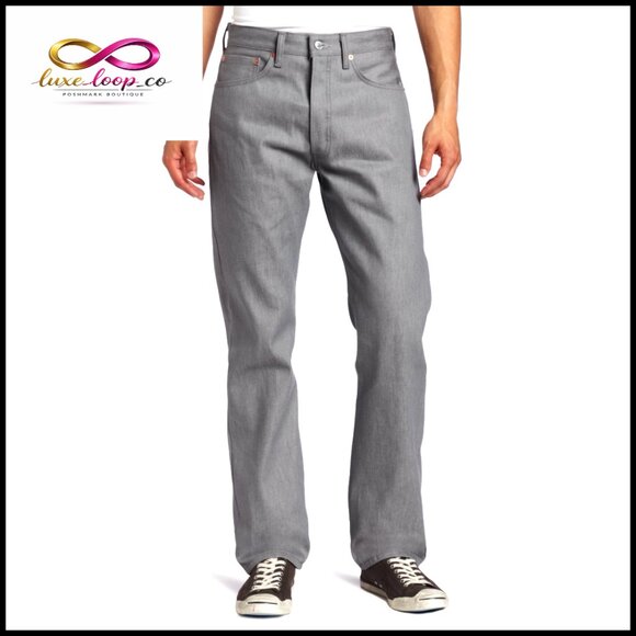 Men's Straight Leg Jeans 100% Cotton Shrink-to-Fit Regular Fit
